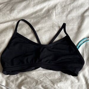 Jolyn Top Size Medium, Black Women's Swim Top